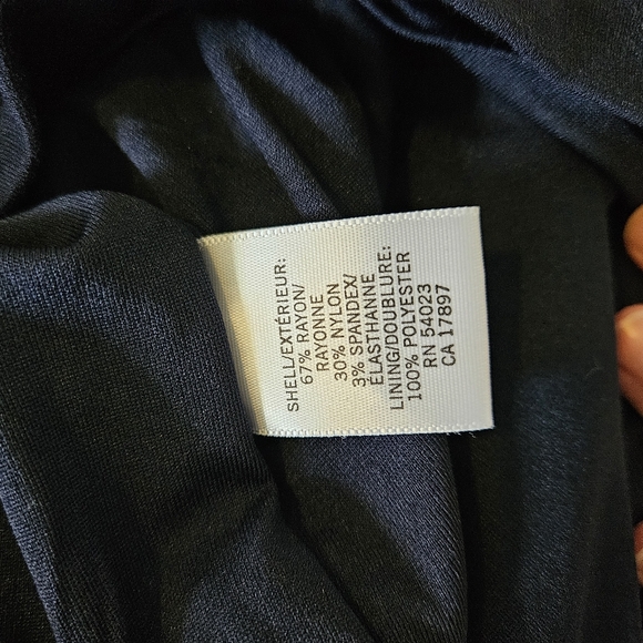 Banana Republic Navy Shift Dress size 4 with pockets above the knee tank - Picture 7 of 11